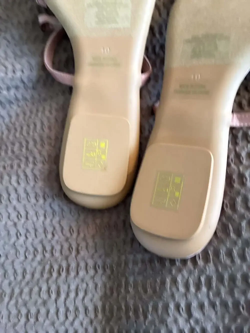Jeffrey Campbell for Free People Satin Bow Slide Sandals in Pink